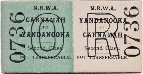MRWA Railway Ticket