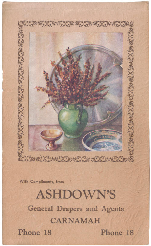 Notepad from Ashdown's Store in Carnamah
