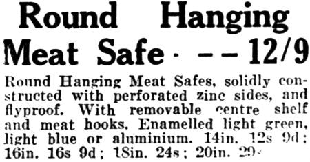 1930s Round Hanging Meat Safe