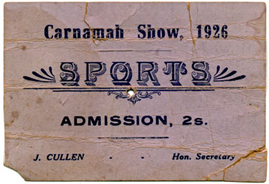 Carnamah Show Ticket