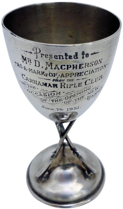 Cup Presented to Donald Macpherson