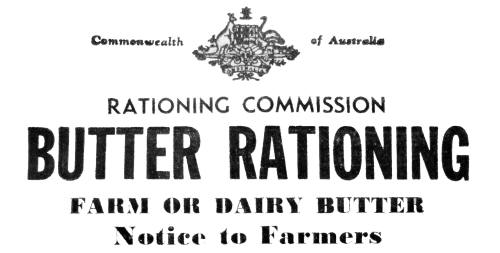 Butter Rationing