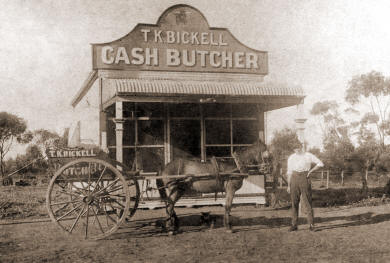 Butcher's Shop in Slaughter Street in 1917