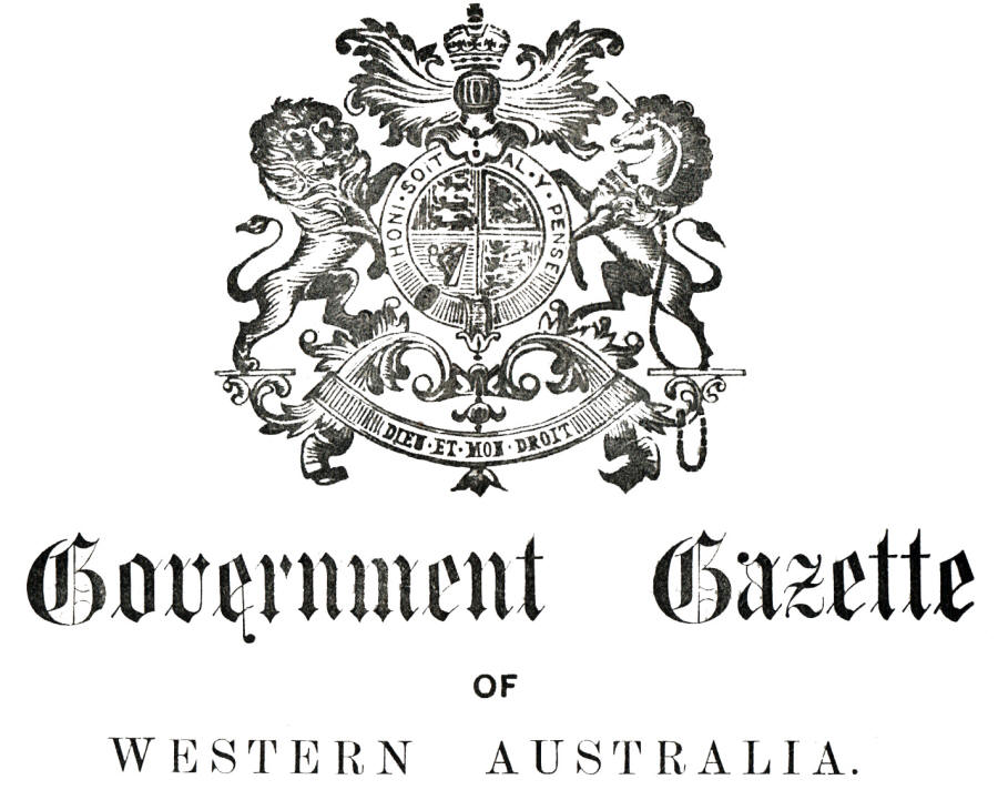 Government Gazette of Western Australia