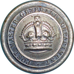 Postmaster General's Department Uniform Button