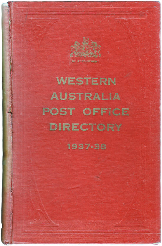 Western Australia Post Office Directory 1937-38