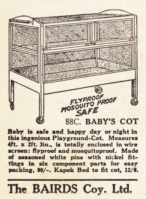 Baby's Cot from Biard's Company Limited of Perth