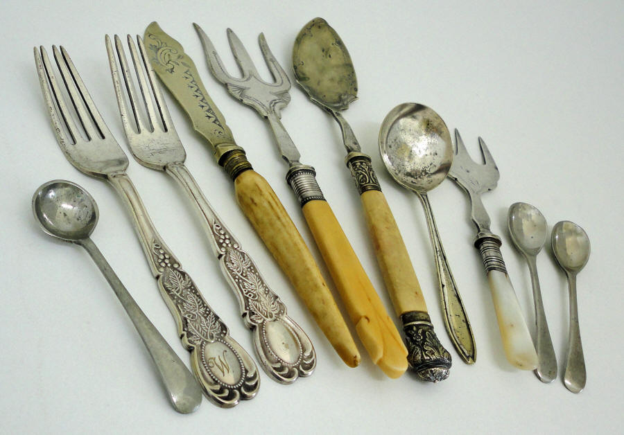 Some of the Macpherson's Silver Cutlery